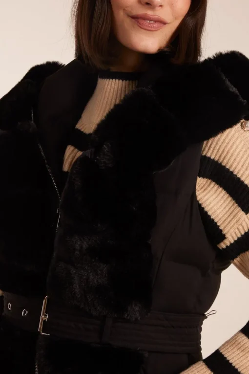 Faux Fur Detail Gilet