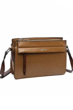 Faux Leather Crossbody Bag