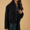 Faux Wool Bomber Jacket