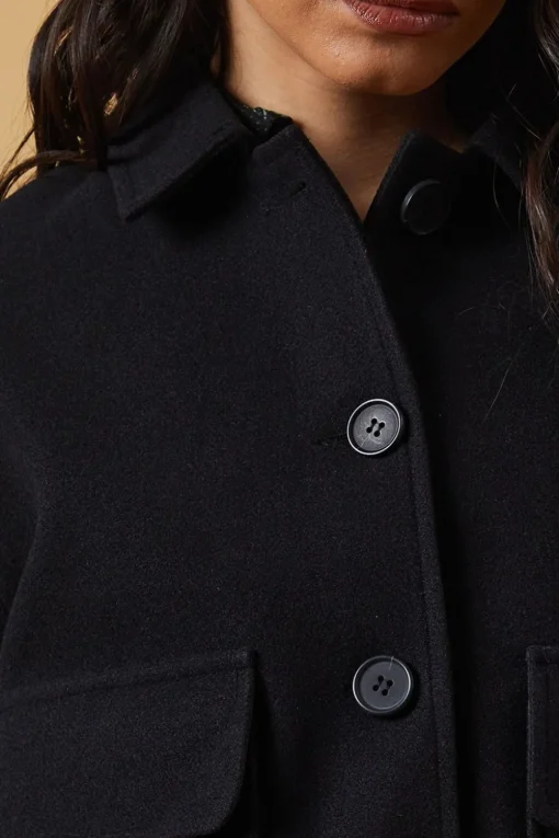 Faux Wool Bomber Jacket