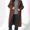 Faux Wool Double Breasted Coat