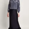 Felis Satin Feather Skirt