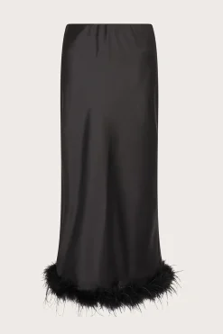Felis Satin Feather Skirt