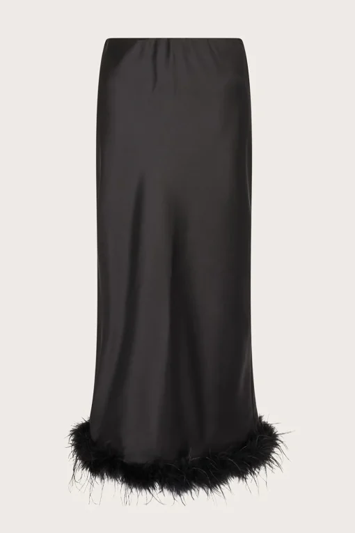 Felis Satin Feather Skirt