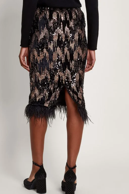 Fern Sequin Midi Skirt