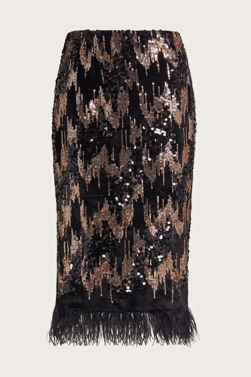 Fern Sequin Midi Skirt