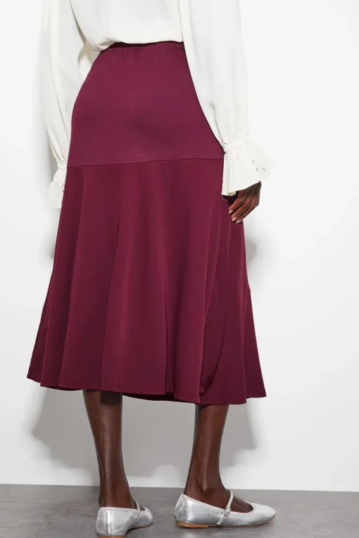 Fifi Jersey Panel Midi Skirt
