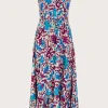 Fire Flower Ikat Cami Dress