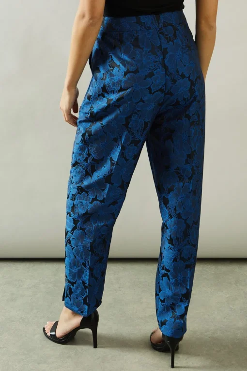 Floral Jacquard Tapered Trouser