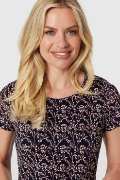 Floral Lace Short Sleeve Dress