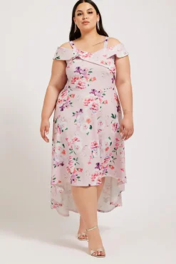 Floral Print Bardot Dress
