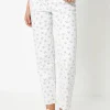 Floral Print Denim Jean