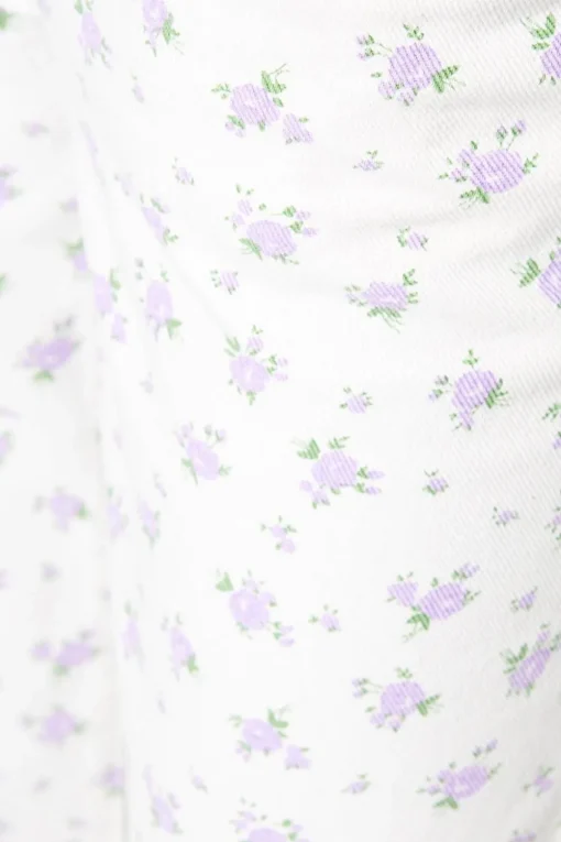 Floral Print Denim Jean