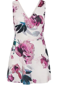 Floral Print Peplum Top