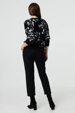 Floral Soft Knit Long Sleeve Jumper