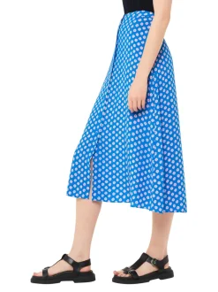 Floral Sunburst Skirt-Polka Dot