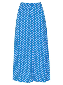 Floral Sunburst Skirt-Polka Dot
