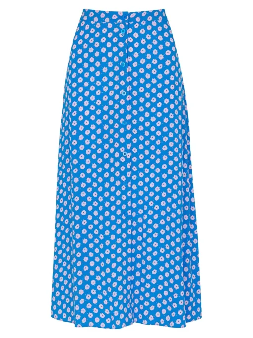 Floral Sunburst Skirt-Polka Dot