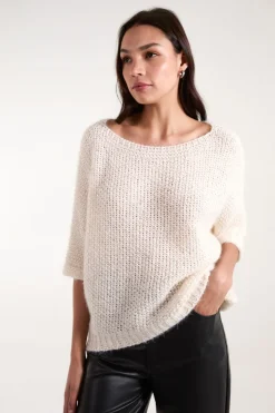 Fluffy Textured Knit Jumper