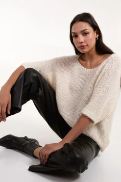 Fluffy Textured Knit Jumper