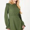 Frill Neck Mini Dress
