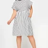 Frill Sleeve Smock Mini Dress