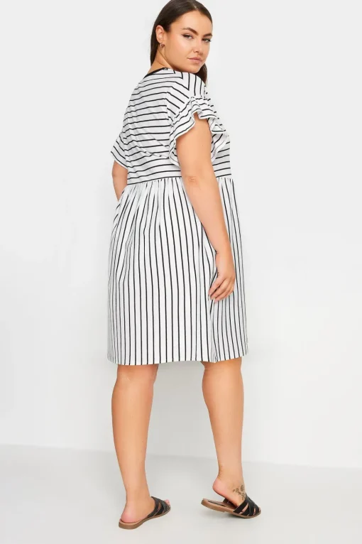 Frill Sleeve Smock Mini Dress