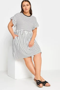 Frill Sleeve Smock Mini Dress