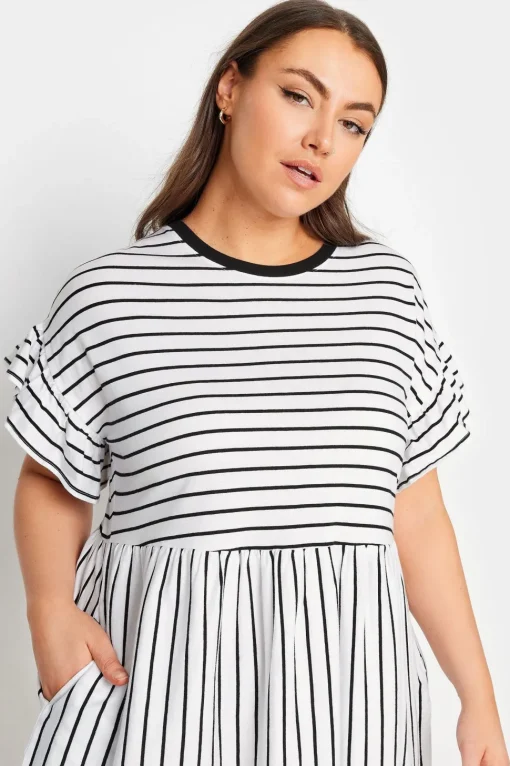 Frill Sleeve Smock Mini Dress