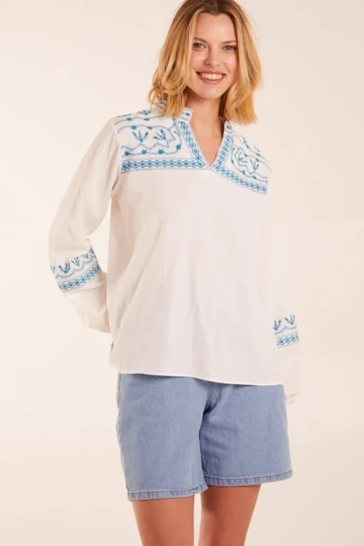 Full Sleeve Embroidered Blouse