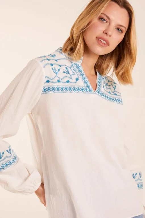 Full Sleeve Embroidered Blouse