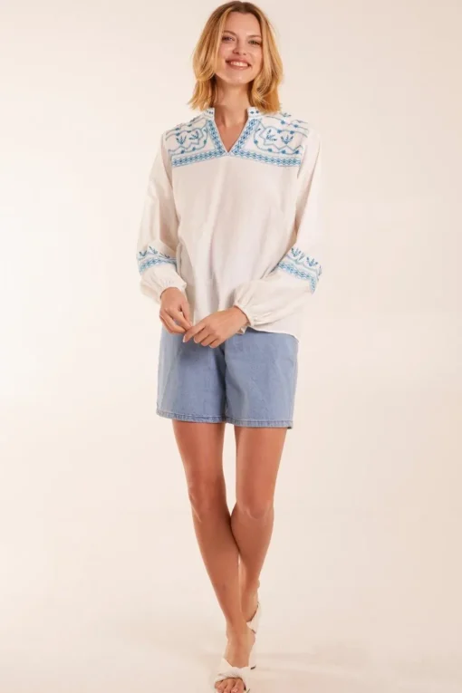 Full Sleeve Embroidered Blouse