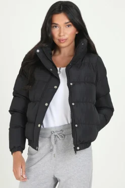 Funnel Neck Padded Puffer Jacket