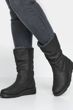 Fur Lined Calf Boots