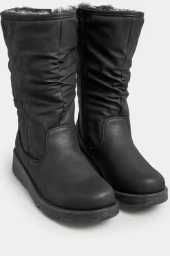 Fur Lined Calf Boots
