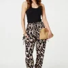 Geo Print High Waist Harem Pants