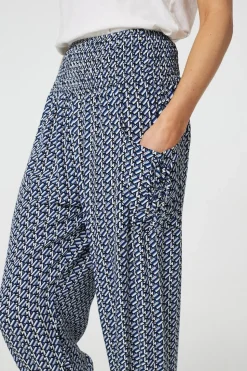 Geo Print Pocket Detail Harem Pants