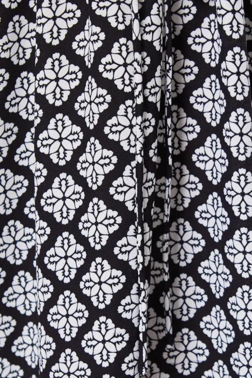 Geo Tiered Hem Mini Dress