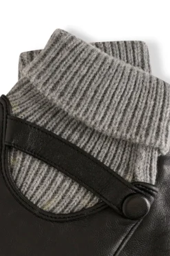Gift Boxed Knitted Cuff Leather Gloves