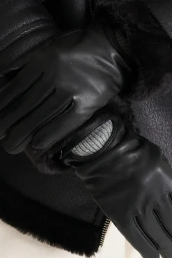 Gift Boxed Knitted Cuff Leather Gloves