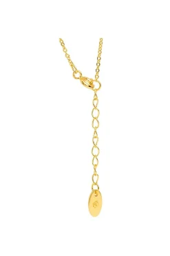 Gift Packaged 'Kouris' 18ct Yellow Gold Plated 925 Silver & Cubic Zirconia Necklace