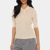 GizetteSZ Half Sleeve Polo Pullover-