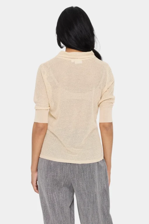 GizetteSZ Half Sleeve Polo Pullover-