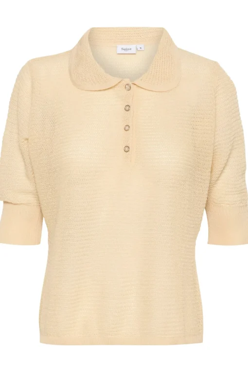 GizetteSZ Half Sleeve Polo Pullover-