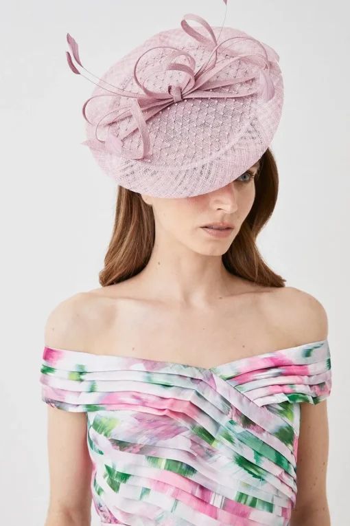 Glossy Organza Bardot Midi Dress