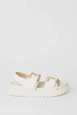 Glow Double Buckle Chunky Sandals