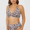 Gorgeous Animal Non Padded Plunge Underwire Bikini Top