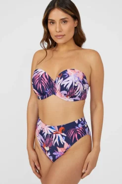 Gorgeous Arianna Palm Padded Strapless Bikini Top