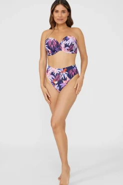 Gorgeous Arianna Palm Padded Strapless Bikini Top