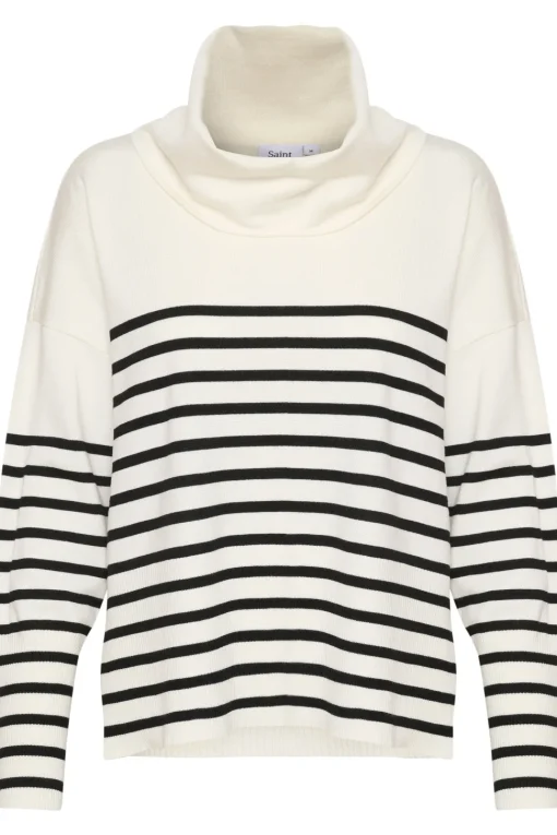 GrilaSZ Cowl Neck Stripe Pullover-